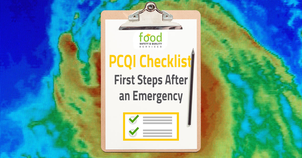 pcqi checklist after an emergency