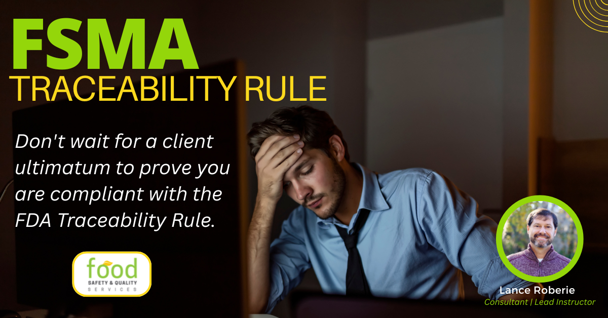 FSMA Traceability Rule